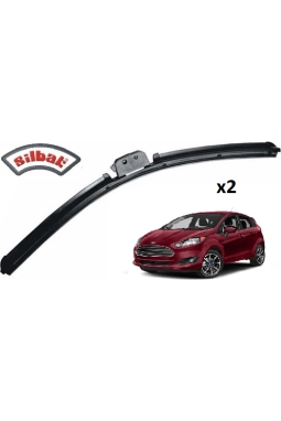 Silbak Ford Fiesta, 2008 - 2017 Silecek, Muz Tipi, Takım, 650mm-380mm