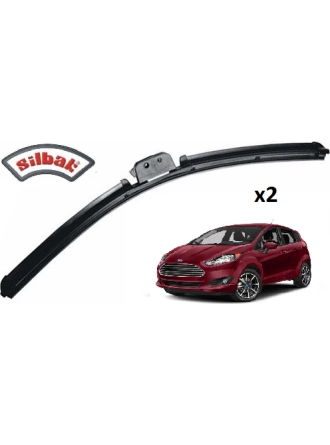 Silbak Ford Fiesta, 2008 - 2017 Silecek, Muz Tipi, Takım, 650mm-380mm
