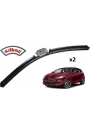 Silbak Ford Fiesta, 2008 - 2017 Silecek, Muz Tipi, Takım, 650mm-380mm