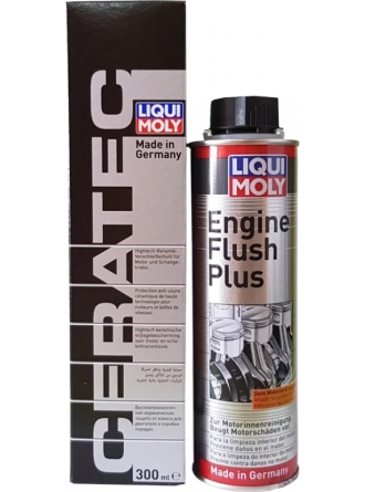 Liqui Moly Ceratec Koruyucu 300 ml (3721) + Engine Flush Plus 300