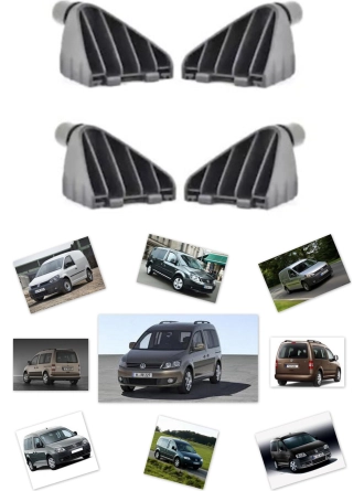 Vassparts Volkswagen Caddy 2004 - 2020 Bağaj Perdesi Pandizot Ayağı 4 Adet Takım - 2K0863533 - 2K0863534