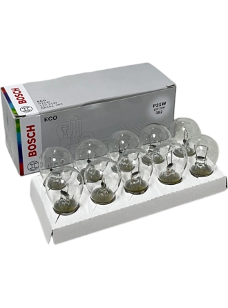 Bosch Eco 12V 21W 93 BA15S Tek Duy, Düz Tırnak, Sinyal, Fren, Stop, Sis Ampulü 10 Adet