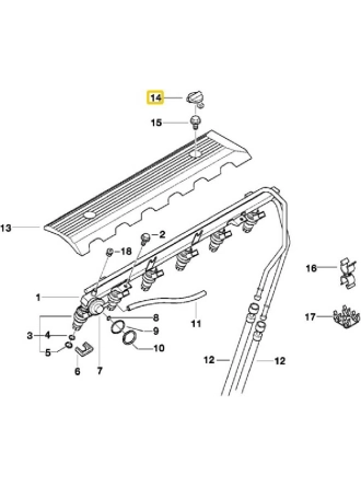 Heropar Bmw Uyumlu Motor Kapak Klipsi 5 Adet ( Zebra Kapak ) 11121726089
