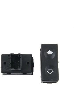 Heropar Bmw Uyumlu E36 Cam Düğmesi Siyah