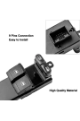 Yyo Seat Toledo 1998-2006 Sol Ön 2Li Cam Düğmesi 1J3959857 1J3959857A 1J3959857B A0174 38640 An-1410 04050111 300413 An-413 04050158