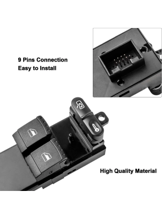 Yyo Volkswagen Passat 1996-2005 Sol Ön 2Li Cam Düğmesi 1J3959857 1J3959857A 1J3959857B A0174 38640 An-1410 04050111 300413 An-413 04050158