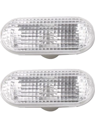 Sant Kuee 1 Çift Beyaz Araba Yan Sinyal Lambası Dönüş Sinyal Işığı 4M5A-13K309-AA Focus 2 2005-2008 Için (Yurt Dışından)