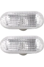 1 Çift Beyaz Araba Yan Sinyal Lambası Dönüş Sinyal Işığı 4M5A-13K309-AA Focus 2 2005-2008 Için (Yurt Dışından)