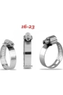 Yyo Hortum Kelepçe 16-23 mm Tam Kapalı 16 mm 1,6 cm Tam Açık 23 mm 2,3 cm 8,5 mm Genişlik 5 Adet Gönderilir