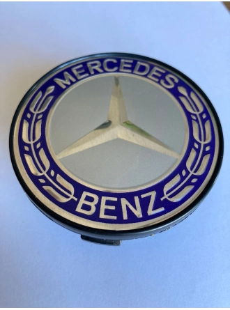 Yyo Mercedes-Benz Jant Göbeği 70MM-75MM Gri-Mavi Yeni Model