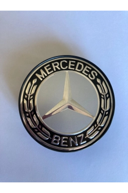 Yyo Mercedes-Benz Jant Göbeği 70MM-75MM Gri-Siyah Yeni Model