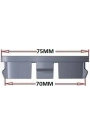 Yyo Mercedes-Benz Jant Göbeği 70MM-75MM Gri-Mavi Yeni Model