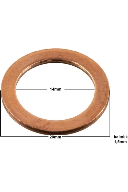 Yyo Yağ Karter Tapa Pulu Karter Tapa Pulu Bakır 20MM 3 Adet Gönderilir