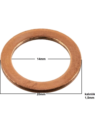 Yyo Yağ Karter Tapa Pulu Karter Tapa Pulu Bakır 20MM 3 Adet Gönderilir