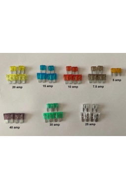Yyo Oto Sigorta Seti 28 Parça Bıçak Sigorta Seti Mini Sigorta Seti  5 Amper 7.5 Amper 10 Amper 15 Amper 20 Amper 25 Amper 30 Amper 40 Amper