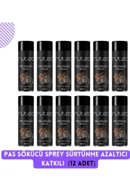 Rutec Pas Sökücü Sprey Mos2 Katkılı 12 Adet
