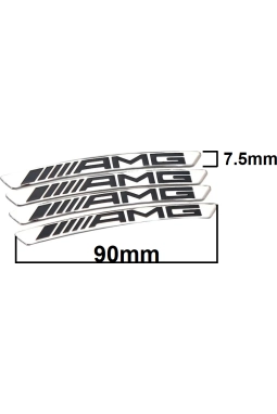 Yyo Amg Jant Yazı Sticker Yapıştırma Amg Yazı
