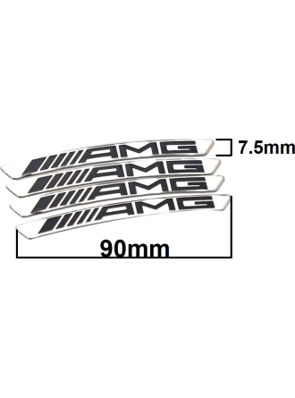Yyo Amg Jant Yazı Sticker Yapıştırma Amg Yazı
