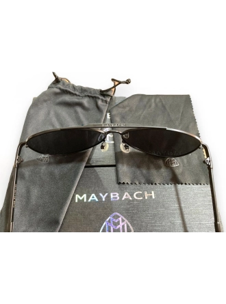 Yyo Maybach Desing Mat Siyah Krom Erkek Güneş Gözlüğü Siyah Cam Tam Set