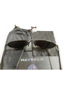 Yyo Maybach Desing Mat Siyah Krom Erkek Güneş Gözlüğü Siyah Cam Tam Set