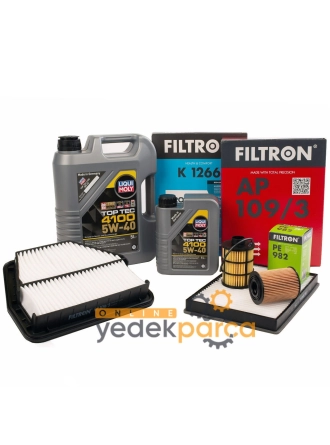 Opel Antara 2.0 Dizel (Z20DMH) Periyodik Bakım Seti Filtron Filtre / Liqui Moly 5W40 4100 6 LT Motor Yağlı 2007-2011