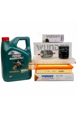 Opel Astra F 1.4 -1.6 Benzinli Periyodik Bakım Seti / CASTROL 10W40 (4LT)  Motor Yağlı