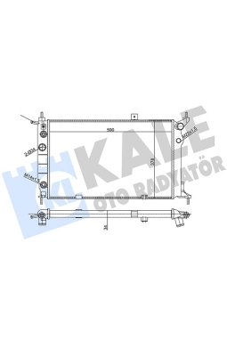 KALE 357010 | Opel Astra F 1.6 Benzinli Otomatik Motor Su Radyatörü