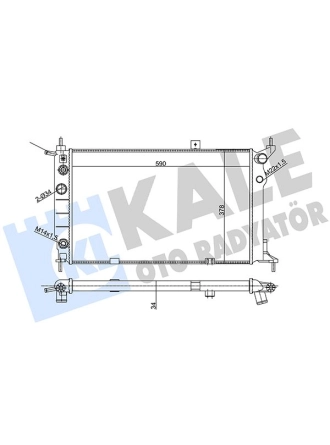 KALE 357010 | Opel Astra F 1.6 Benzinli Otomatik Motor Su Radyatörü