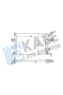 KALE 356975 | Radyatör 01-Corsa.C 1.4 16V *Z14xe* + Ac