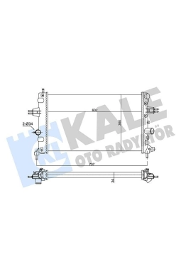 KALE 354105 | Radyatör 98-Astra.G 1.6 16V *Z16xep* (An2)