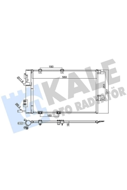 KALE 393300 | Klima Radyatörü (Kondenser) <02 Astra.G 1.6 16V *Z16xe*