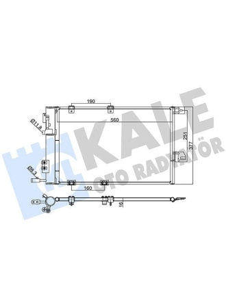 KALE 393300 | Klima Radyatörü (Kondenser) <02 Astra.G 1.6 16V *Z16xe*