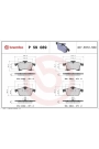BREMBO P59089 | Fren Balatası Ön (Opel Astra H Corsa D Corsa E)