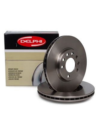 DELPHI BG3405 | Opel Astra H 5 Bijon Ön Fren Disk Takımı