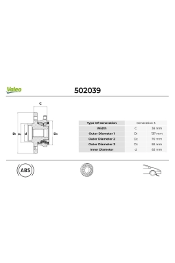 VALEO 502039 | Porya Ön 5 Bijon Astra H