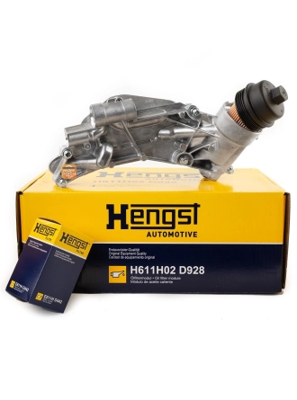 HENGST H611H02D928 | Yağ Soğutucusu Komple Opel Astra H / J / Cruze / Insignia A / Mokka 1.6Xer