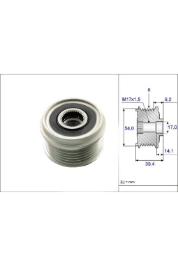 VALEO 588012 | Opel Astra H Şarj Dinamo Kasnağı 1,3 Dizel Denso Tip