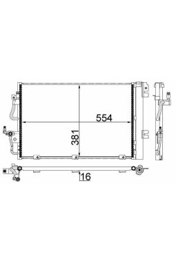 MAHLE AC377001S | Klima Radyatörü Opel Astra H Zafira B 04-1.4-1.6