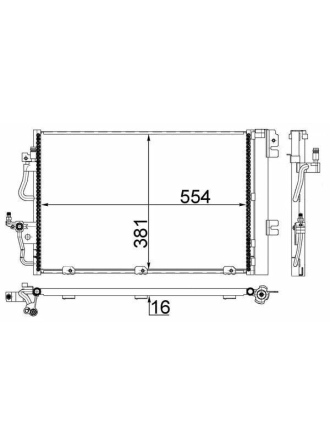 MAHLE AC377001S | Klima Radyatörü Opel Astra H Zafira B 04-1.4-1.6