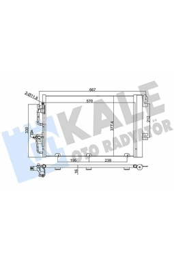 KALE 393400 | Klima Radyatörü (Kondenser) Astra.H 1.4-1.6 16V *Z14xep-Z16xep*