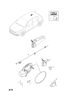 PSA 94714673 | Opel Astra H Sedan Dış Depo Kapağı Orijinal