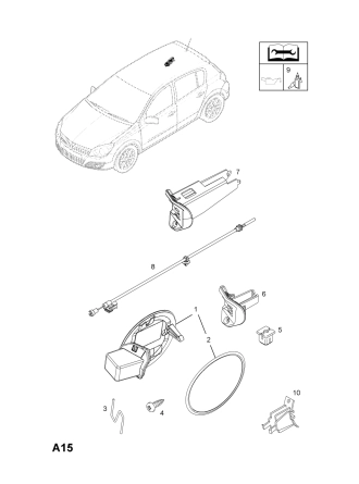 PSA 94714673 | Opel Astra H Sedan Dış Depo Kapağı Orijinal