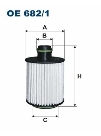 FILTRON OE682-1 | Yağ Filtresi 10-Doblo-Lna-Brv-Egea-500 1.3-1.6-2.0Mjt Ast.J-Insignia *A13dte-A20dth*