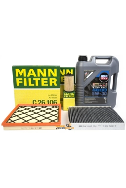 Opel Astra J 1.6 Benzinli 115 BG Periyodik Bakım Mann Seti / Liqui Moly 4600 (5W30) 5 LT