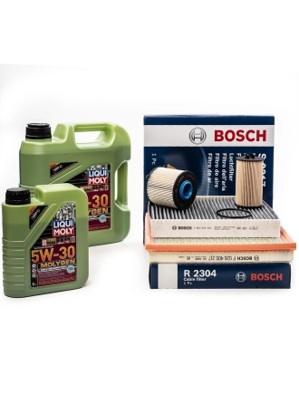 Opel Astra J 1.6 Dizel Periyodik Filtre Seti Bosch Filtreli / Liqui Moly 5W30 DPF Molygen New Generation 4+1 LT