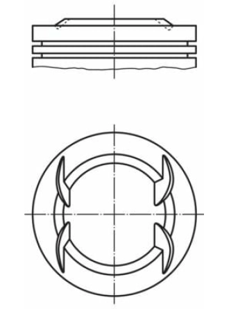 MAHLE 011PI00111000 | Piston + Segman (79,00mm) Std Z16xer A16xer Astra H / J Insignia Cruze | 4 Adet