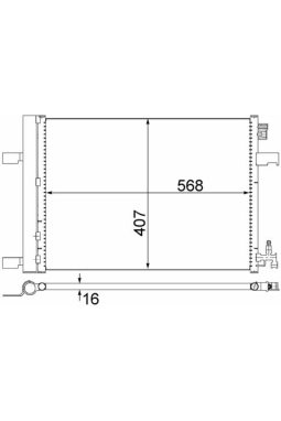 MAHLE AC636000S | Klima Radyatörü Opel Astra J / Cruze 1.3D / 1.4 / 1. 6