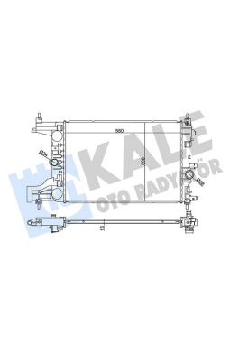 KALE 349200 | Su Radyatörü BRAZING Manuel Şanzıman - A14XER, B14XER, A16XER, B16XER, A18XER - Astra J, Zafira C, Cruze (2009 - )