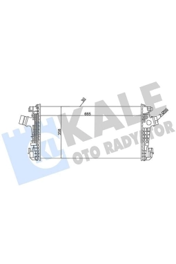 KALE 344900 | Turbo Radyatörü (Intercooler) 10-Astra.J 1.6-1.7-2.0Cdti *B16dth*