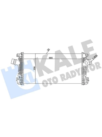 KALE 344900 | Turbo Radyatörü (Intercooler) 10-Astra.J 1.6-1.7-2.0Cdti *B16dth*